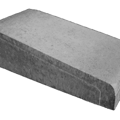 Inritband 30x60x12/20 tussenstuk grijs