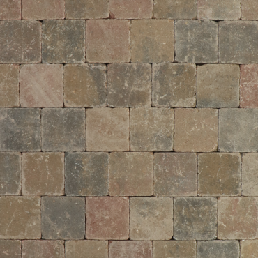 Metro Trommelsteen 15x15x6 S brons genuanceerd