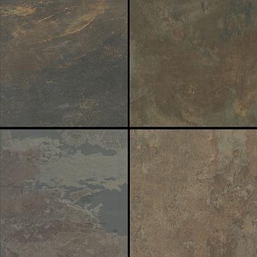 Keramische tegel | Cera3line | Peacock Rusty | Roest/Zwart/Blauw Genuanceerd | 60x60x3 cm