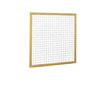 Grenen betonijzertrellis met maas 7,5 x 7,5 cm, in raamwerk 4,4 x 6,8 cm, 180 x 180 cm, groen geïmpregneerd.