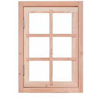 Douglas 6-ruits uitzetraam, 89,8 x 70,3 cm, onbehandeld.