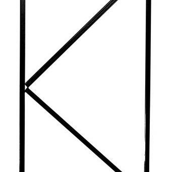 Verstelbaar stalen poortframe 100 x 155 cm, zwart gecoat.