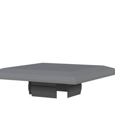 Afdekkap t.b.v. aluminium paal behorend bij het composiet systeem.