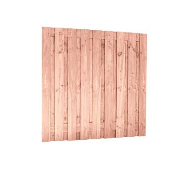 Douglas fijnbezaagd plankenscherm 19-planks 15 mm, 180 x 180 cm t.b.v. betonsysteem, onbehandeld.