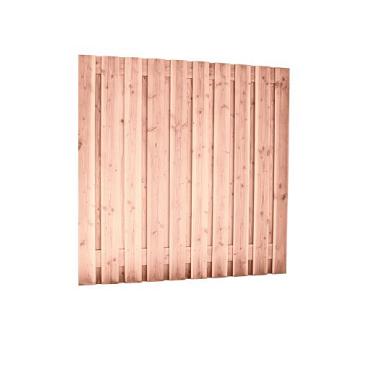 Douglas geschaafd plankenscherm 21-planks 16 mm, 180 x 180 cm t.b.v. betonsysteem, onbehandeld.