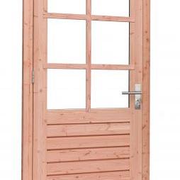 Douglas enkele 6-ruits deur Prestige met dubbelglas, rechtsdraaiend, 109 x 221 cm, onbehandeld.