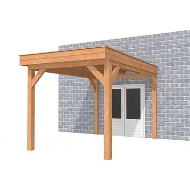 Buitenverblijf aan huis Premium I, douglas, basismodel XXL/B, 257x392 cm, kleurloos geïmpregneerd.
