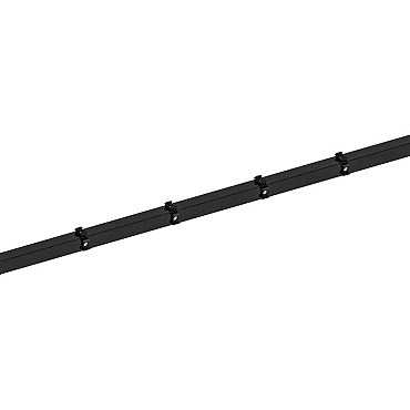 Hillfence metalen hoekpaal, inclusief aansluitingset en afdekkap, 6 x 6 x 240 cm, zwart.