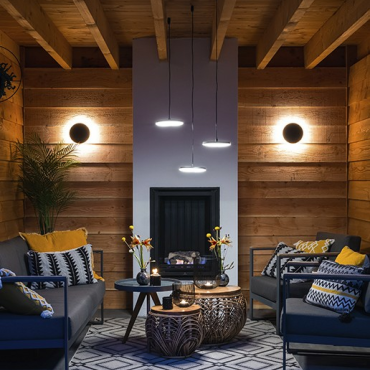 Disc Pendant | With dimmer driver | Black | 100-230V