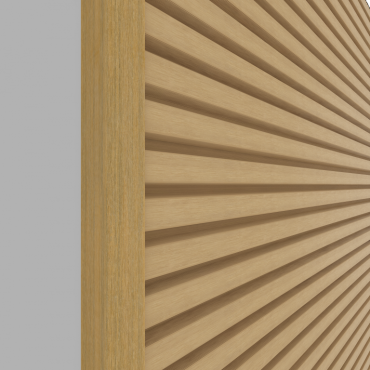 NewTechWood aluminium co-extrusie eindprofiel t.b.v. Castellation PRO, 5 x 5 x 300 cm, Red Cedar.
