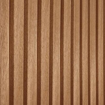 Set planken voor wand B met Thermo Triple profiel, ayous, hoogte 224 cm.