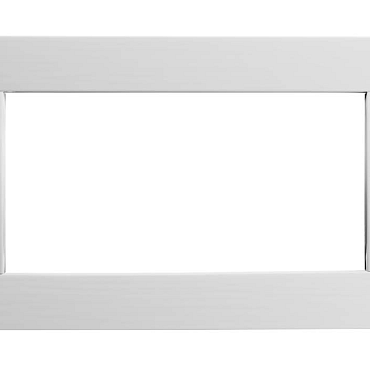 Vuren vast raam met helder glas, 71,2 x 43,8 cm, wit gespoten.