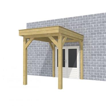 Buitenverblijf aan huis Premium I, vuren, basismodel L/A, 207x299 cm, groen geïmpregneerd.