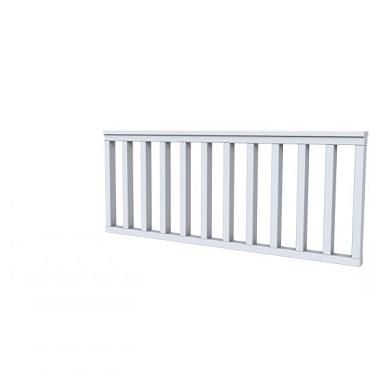 Hekwerk recht vuren type A, 178,5 x 73 cm, lichtgrijs gespoten.