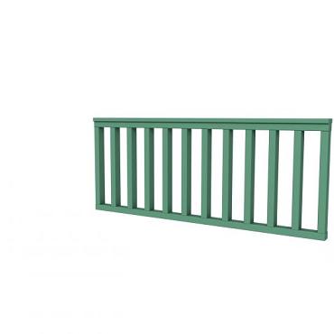 Hekwerk recht vuren type A, 178,5 x 73 cm, jungle groen gespoten.