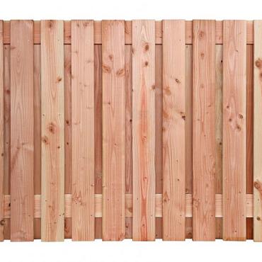 Douglas geschaafd plankenscherm 21-planks 16 mm, 180 x 130 cm t.b.v. betonsysteem, onbehandeld.