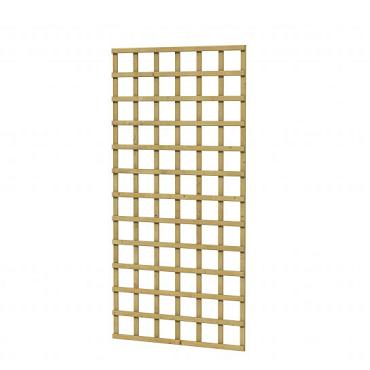 Vuren Trellis de Luxe, 90 x 180 cm, groen geïmpregneerd.