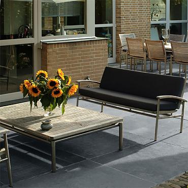 Blue Stone tegel gezoet + facet 100x100x3 cm.