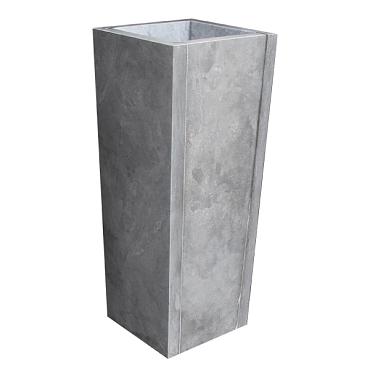 Blue Stone bloembak taps 30x30x90 cm. gezoet