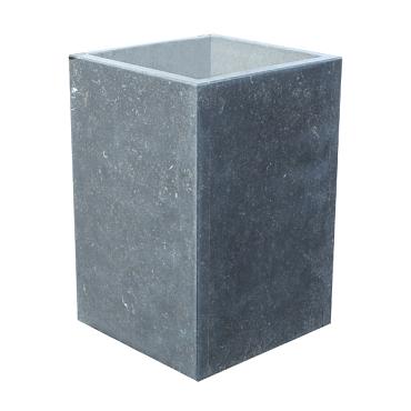 Blue Stone bloembak recht 60x60x60 cm. gezoet