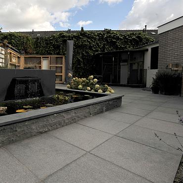 Nature Grey tegel gevlamd + waterjet 60x60x3 cm. (UITLOPEND)