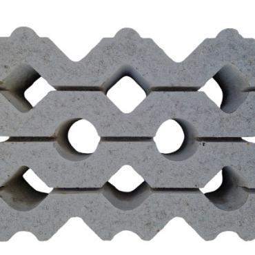 Grasbeton 40x60x12 cm grijs vlak (DR)