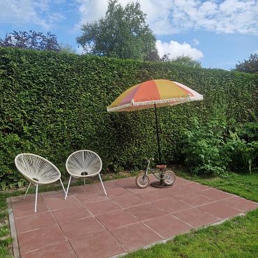 Tegel 50x50x5 cm rood komo