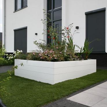 Bloembak - WIT 90x90x70 cm