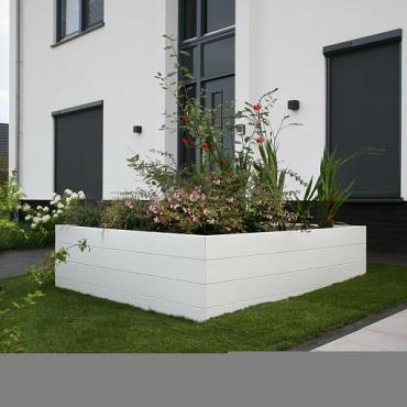 Bloembak - WIT 270x30x28 cm