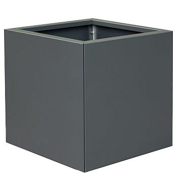 Bloembak vlak - ANTRACIET 60x60x60 cm