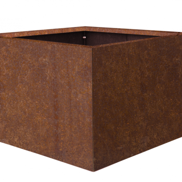 Bloembak vlak - CORTEN 90x90x60 cm