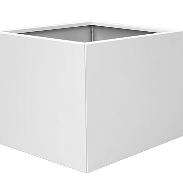 Bloembak vlak - WIT 90x90x60 cm