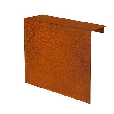 Overzetstuk muurelement recht | Corten | 150x45x12,8 cm