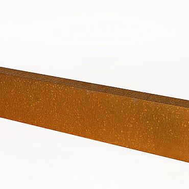 U-profiel ongelijkzijdig | opsluitband 6cm | Corten | 220x4,6x19,6x6,4 cm