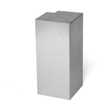 Overzetstuk muurelement hoek | Verzinkt | 17x45x12,8 cm