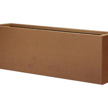 Bloembak vlak - CORTEN 30x120x60