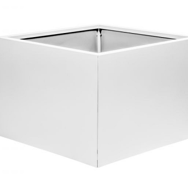 Bloembak vlak - WIT 60X60X40