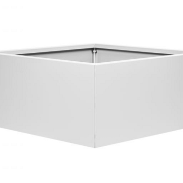 Bloembak vlak - WIT 90x90x60 cm