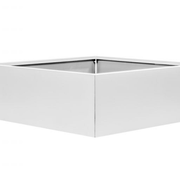 Bloembak vlak - WIT 150x150x60