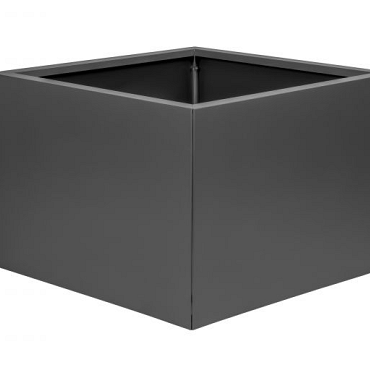 Bloembak vlak - ANTRACIET 60x60x60 cm