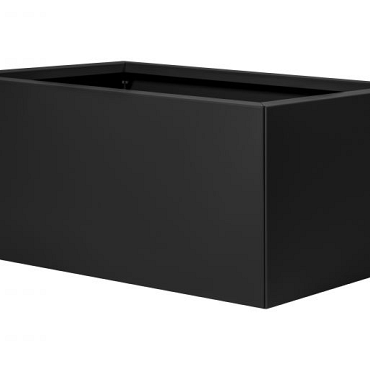 Bloembak vlak-   GRAFIET ZWART 60X90X40