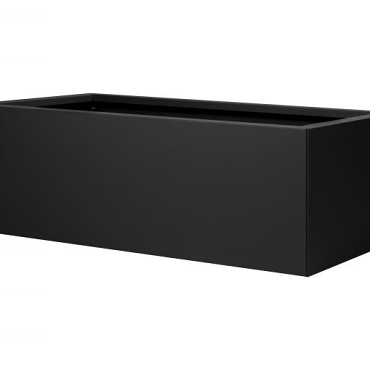 Bloembak vlak - GRAFIET ZWART 60X180X60