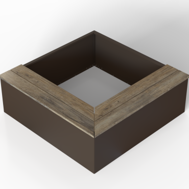 Zitbank | L-Vorm | Magnolia | 300x300x41 cm