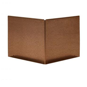Uitwendige hoek | Kantopsluiting Single/Flex | Corten | 10 cm