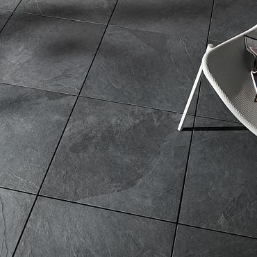 Slate 20MM New Black crush tegel 60x60x2 cm.