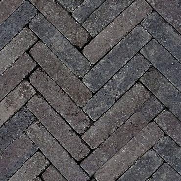 Retrostones Plus | Paars/Bruin | Getrommeld | 5x20x6,4 cm