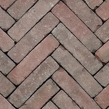 Art Bricks | Fabritius | Rood/Bruin | Getrommeld | 5x20x6 cm