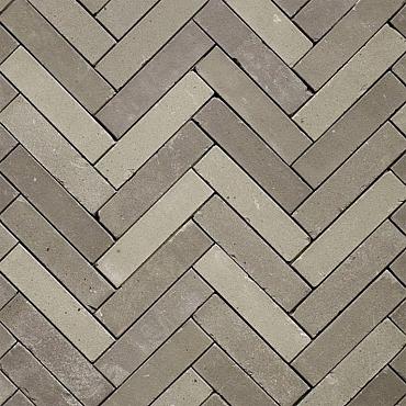 Straatsteen | Gebakken | Hollandse Streken | Twents | Grijs gen. | Getrommeld |  6,5x20x6 cm
