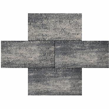 Cottage Stones | Somerset | Grijs/Zwart | Geïmpregneerd | 30x60x4 cm