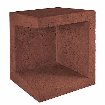 U-Element Hoek | Corten/Bruin | 40x40x50 cm
